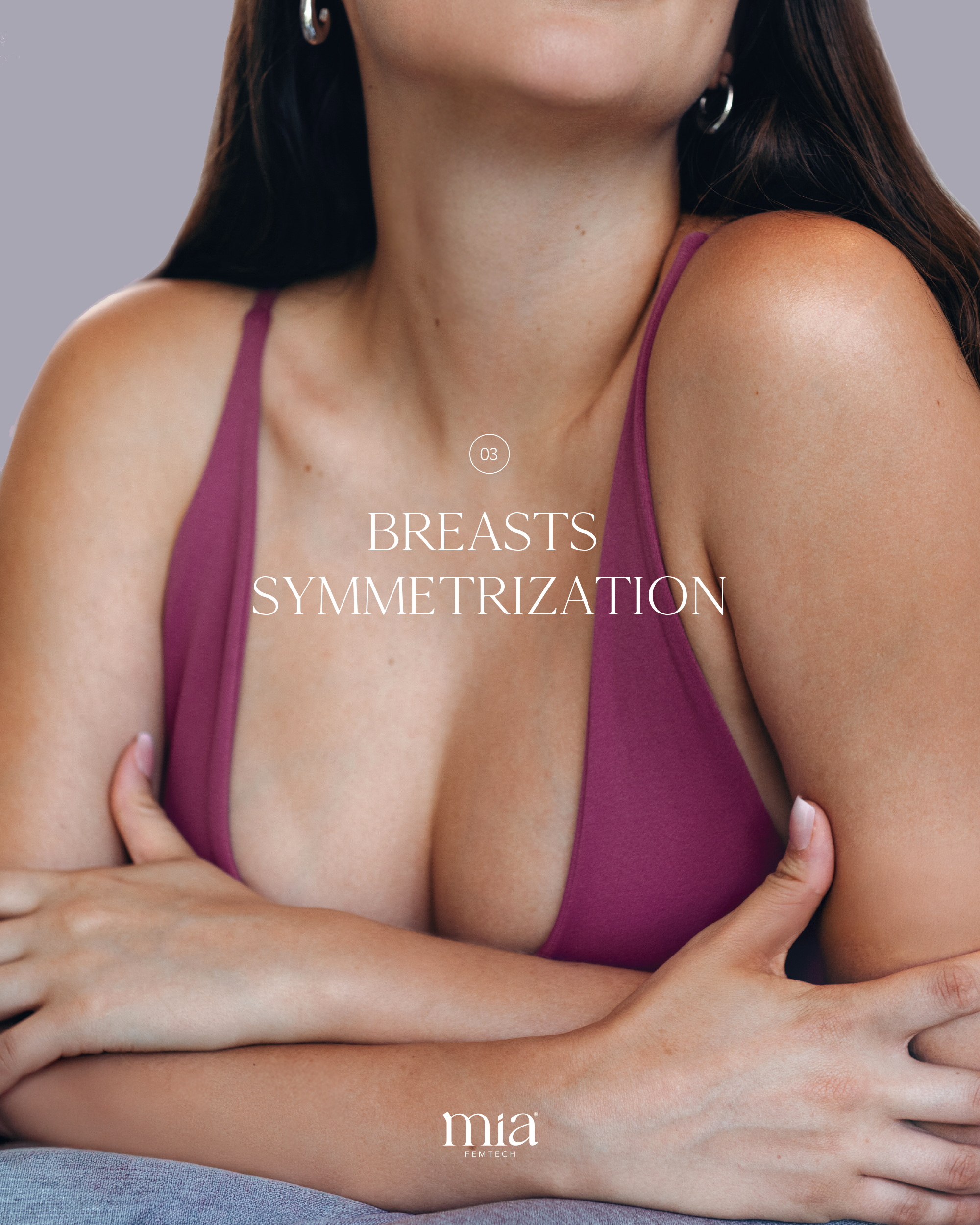 Frau, br&uuml;nett nach einer Brustvergr&ouml;&szlig;erung mit MIA Femtech&trade;