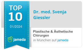 Zertifikat von Jameda Dr. med. Svenja Giessler Top 10 2024 f&uuml;r Plastische und &Auml;sthetische Chirurgie in M&uuml;nchen